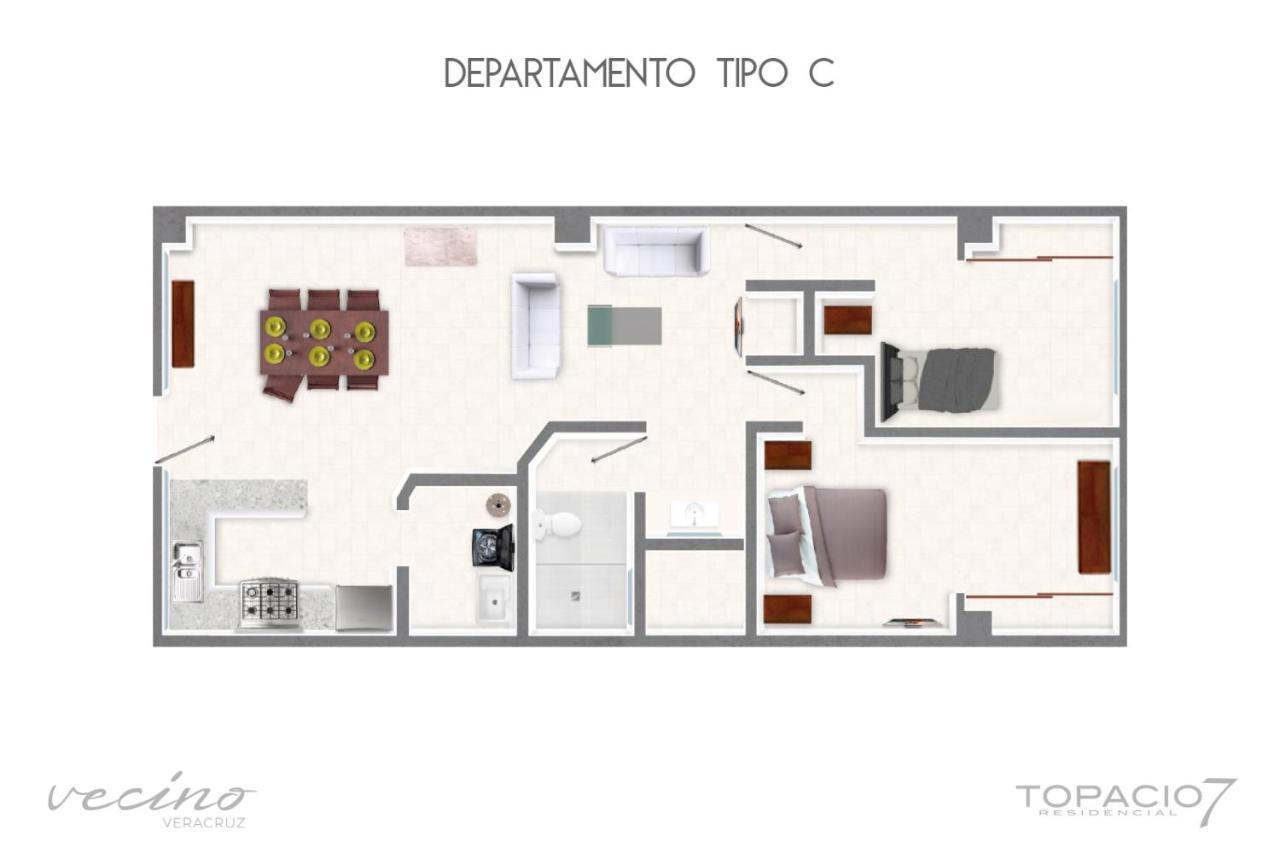 Topacio7 Residencial Boca del Río المظهر الخارجي الصورة